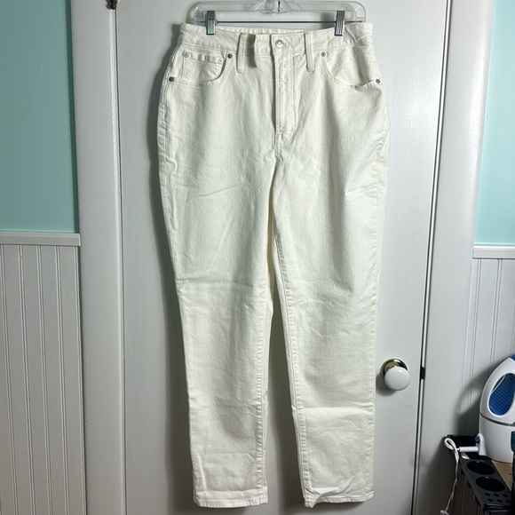 NWT Madewell The Tall Curvy Perfect Vintage Jean Tile White Size 31 Tall - Picture 2 of 16